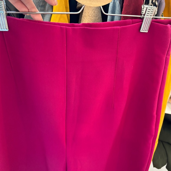 Zara hot pink wide leg pants XL - Picture 4 of 6